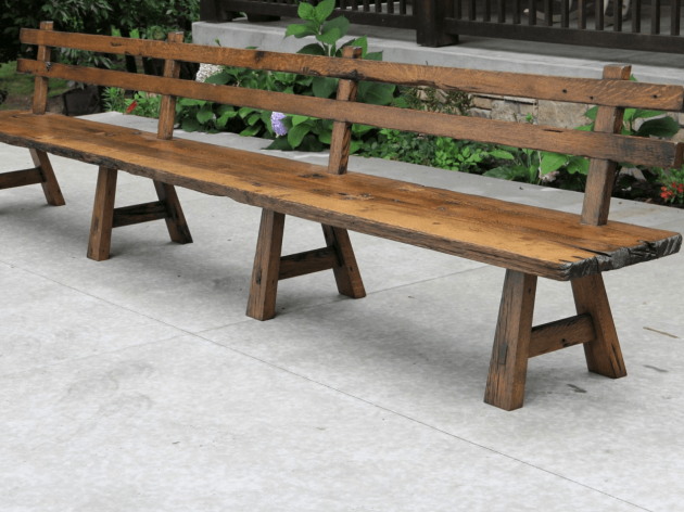 houten tuinbank