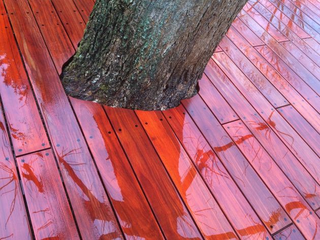 houten terras padoek