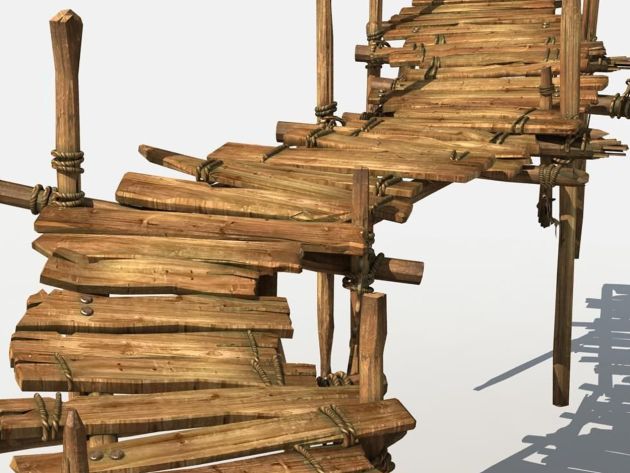 houten loopbrug